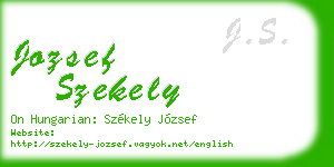 jozsef szekely business card