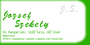 jozsef szekely business card